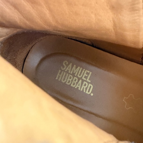Samuel Hubbard Double Zip Boots Womens 7.5M Grey Tumbled Leather Taupe  Portugal main image 5
